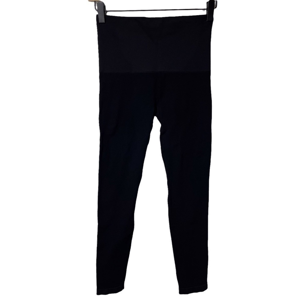 Spanx Seamless Leggings Black Size Large High Waist Shapewear Slimming
